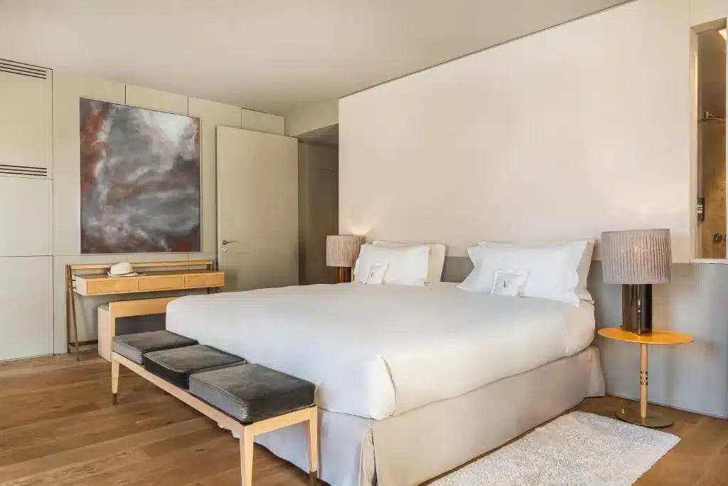 Chambre de l'hotel Verride Palacio Santa Catarina à Lisbonne.