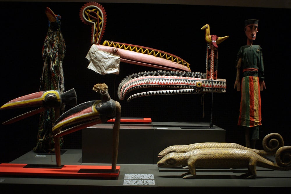 Objets du Mali au Musée d'ethnologie à Lisbonne.