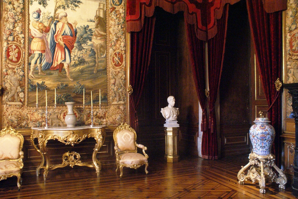 Décoration d'intérieure dans le Palais national d'Ajuda à Lisbonne