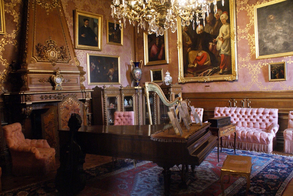 Pièce dédiée aux loisirs musicaux du Palais national d'Ajuda à Lisbonne.