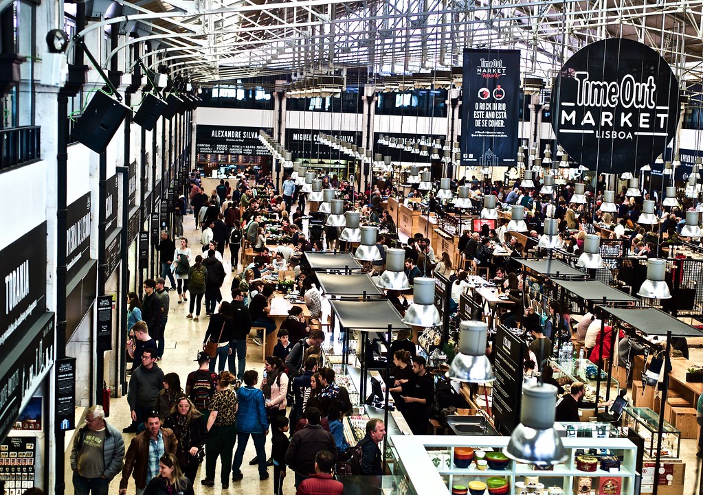 Mercado da Ribeira Time Out : Marché de street food à Lisbonne.