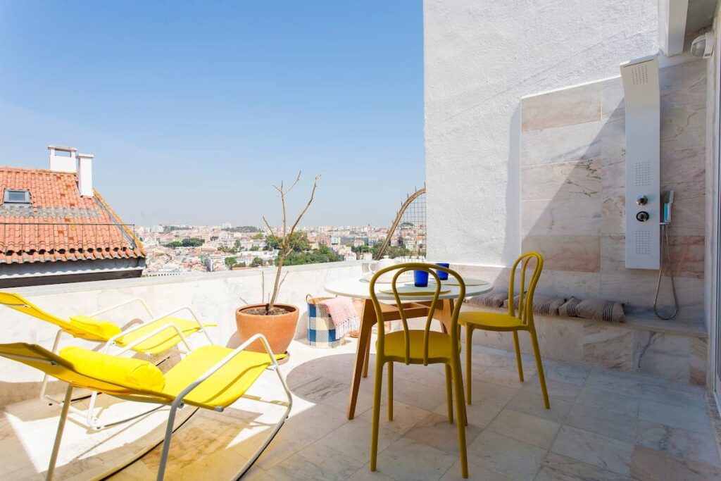 Airbnb à Lisbonne : Location d'appartement avec une superbe vue.