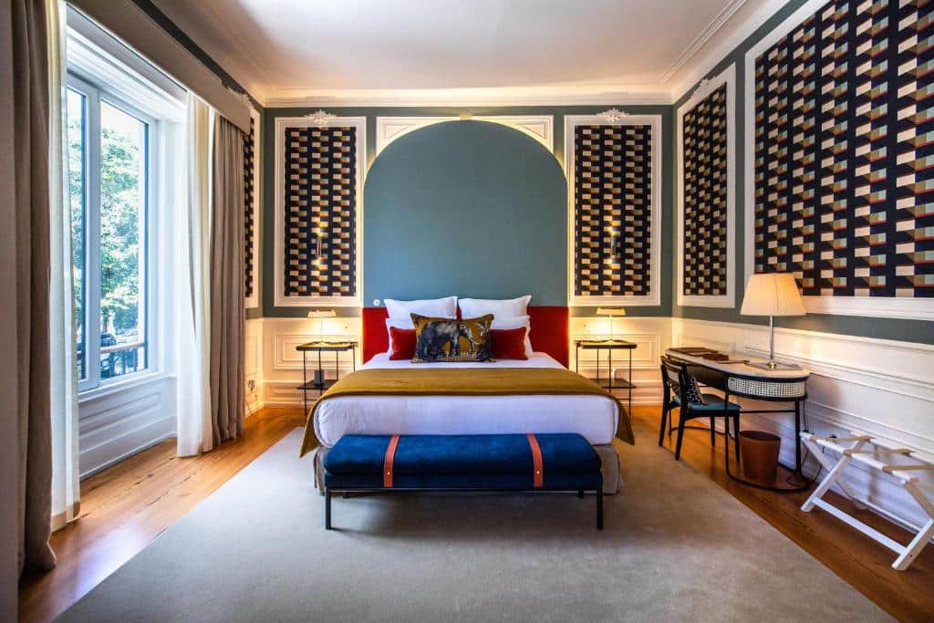 Chambre de l'hotel de charme Sublime Lisboa à Lisbonne.