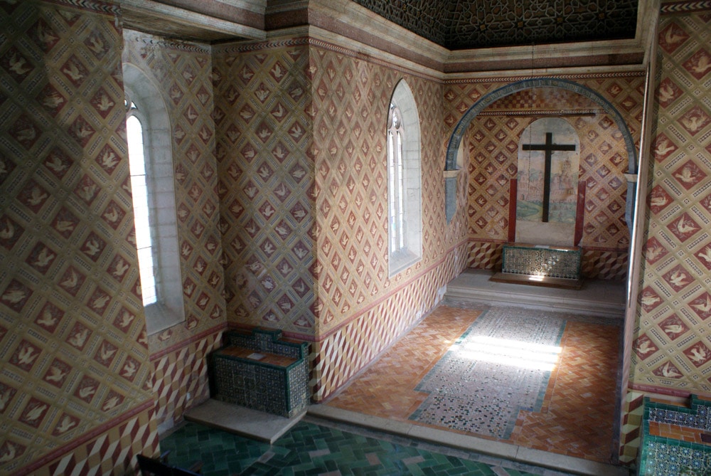 Dans l'église Palatine dans le Palais National de Sintra près de Lisbonne.