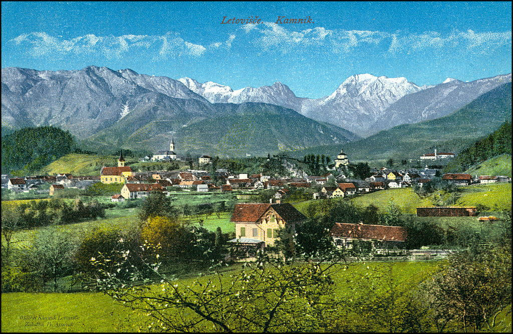 Carte postale de Kamnik en 1910.