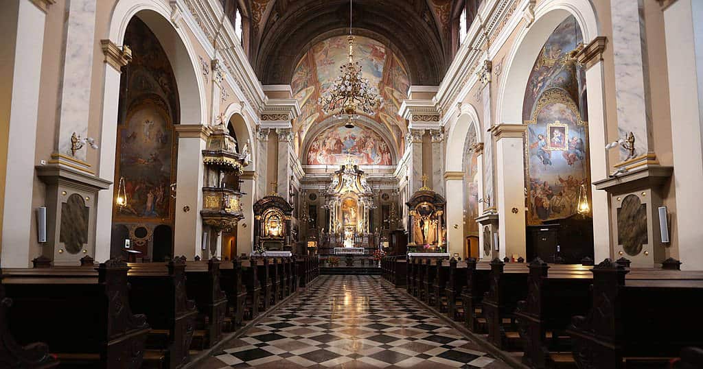 Dans l'église franciscaine de Ljubjlana. Photo de Thaler Tamas - Licence CC by SA 4.0