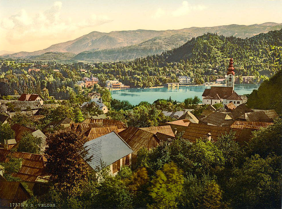 Le Lac Bled en 1900.