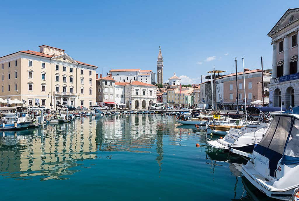 Dans le port de Piran - Photo d'Isiwal -Wikimedia -Licence Commons - CC BY SA 4.0