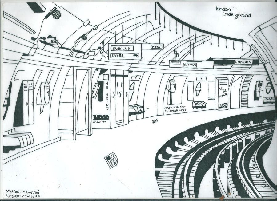 Metro de Londres vue par Spirit1993@deviantart
