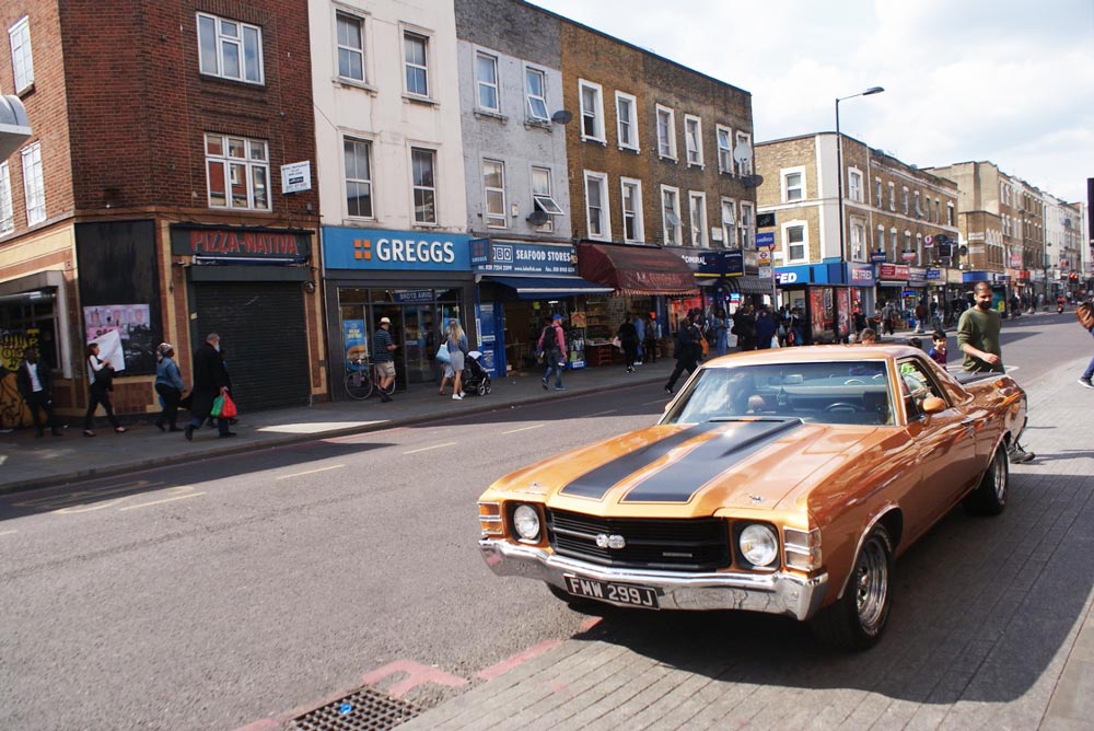 Dans le quartier multiculturel de Dalston au nord de Londres.