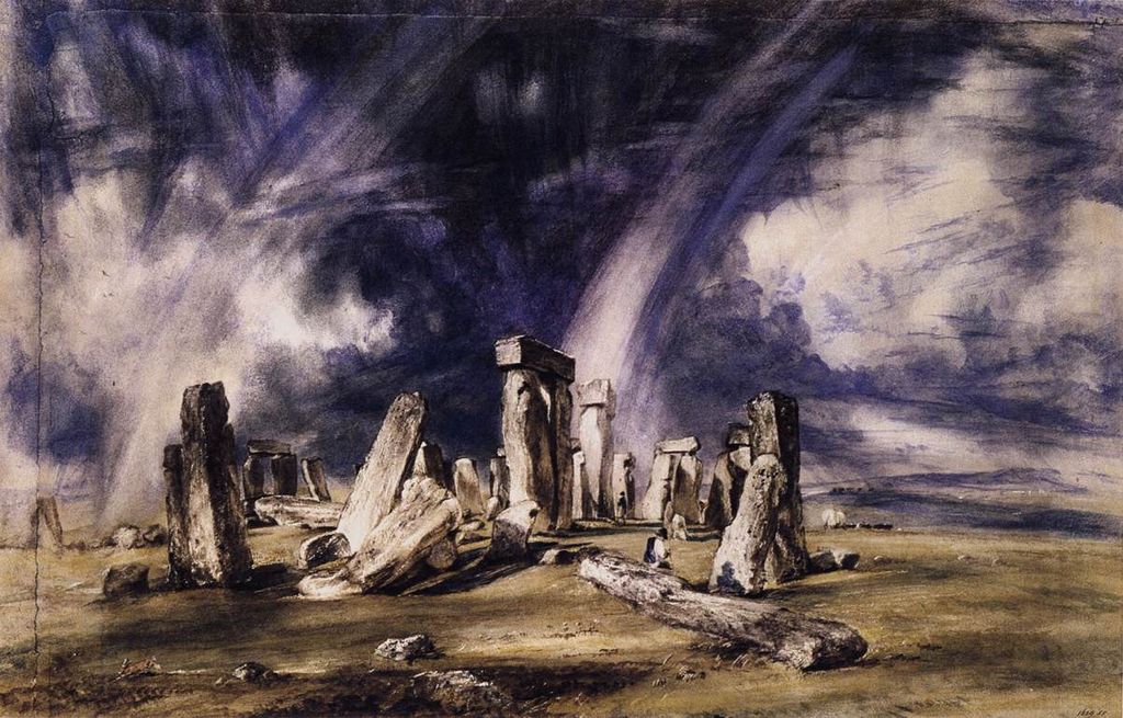 Orage sur Stonehenge par John Constable (1835).