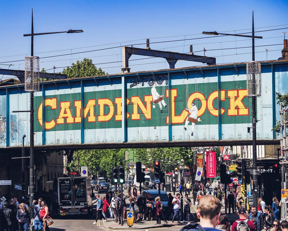 Camden Lock : Le plus grand marché de Camden Town à Londres. Photo de Zck