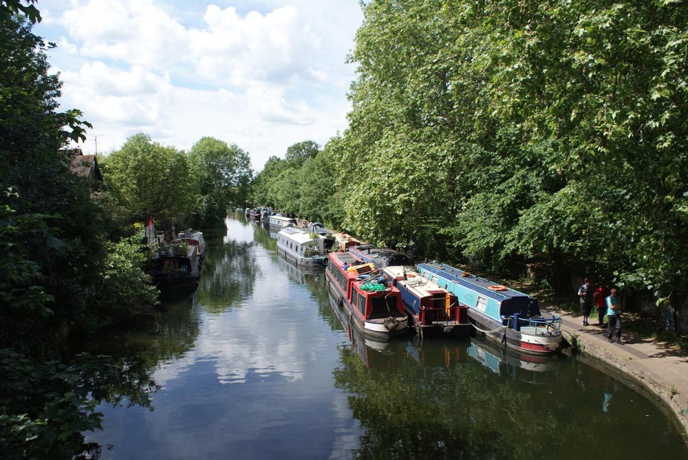 Balade le long du Regent's canal à Londres.