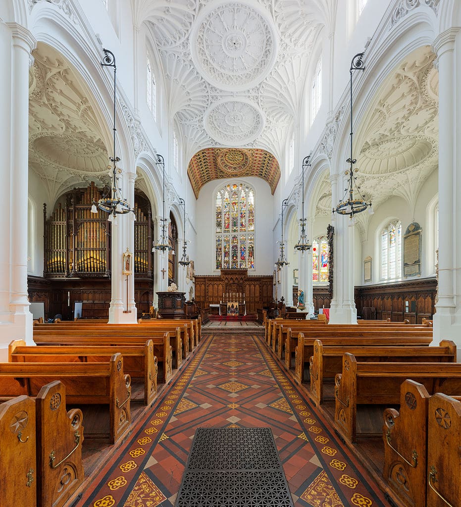 Dans l'église St Mary Aldermary dans le quartier de la City à Londres - Photo de DAVID ILIFF. License: CC BY-SA 3.0