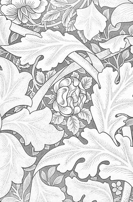 Motif de William Morris à colorier