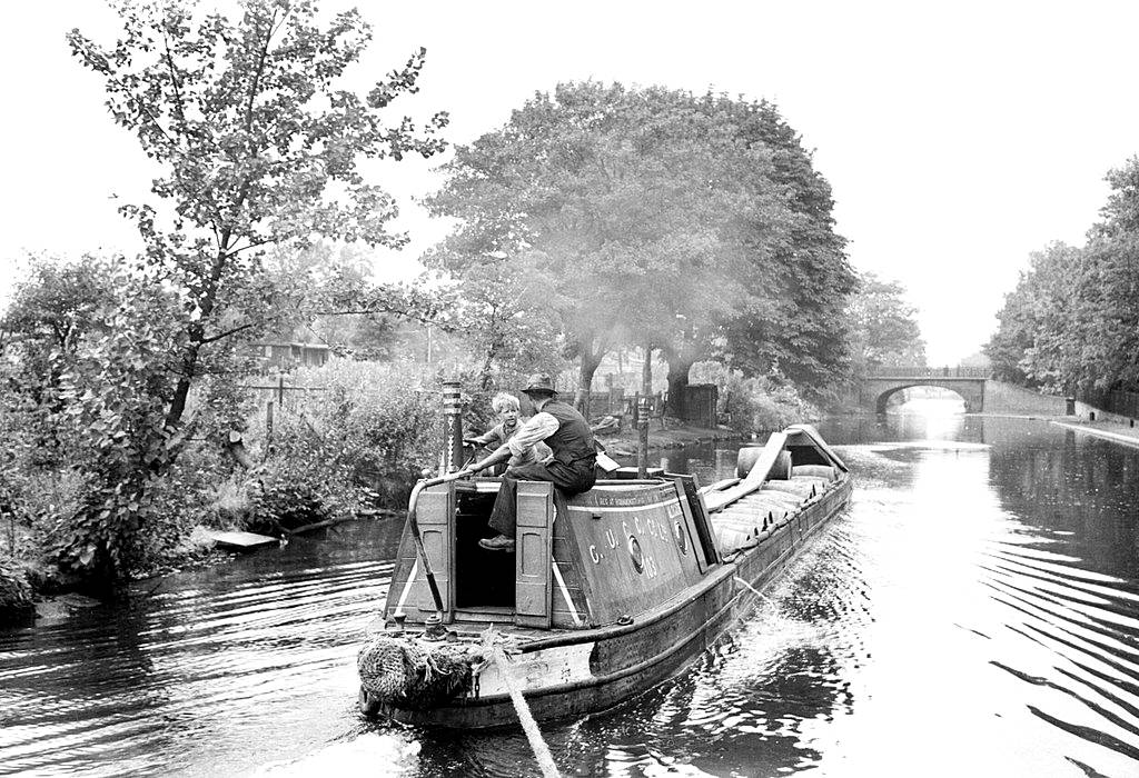 Sur le Regent's Canal dans les années 1940.