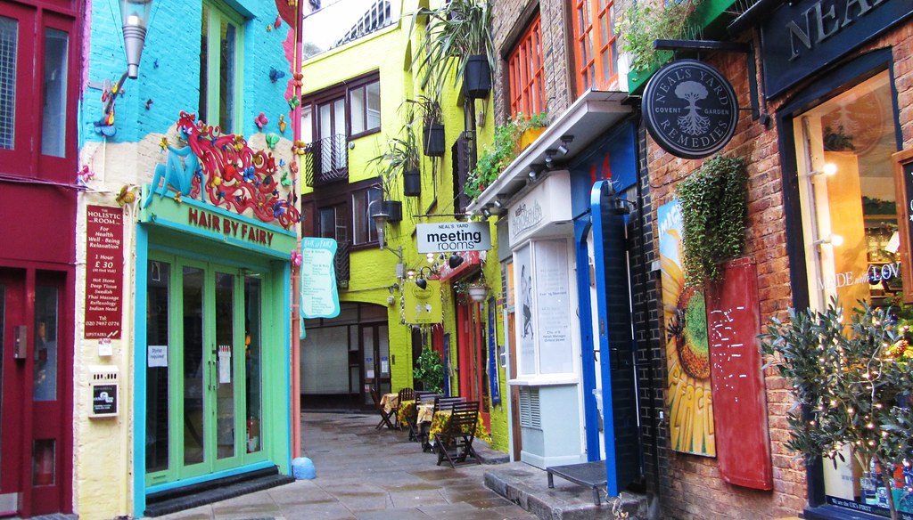 Neal’s Yard, un coin shopping coloré et agréable près de Covent Garden à Londres – Photo de Scrappy Annie