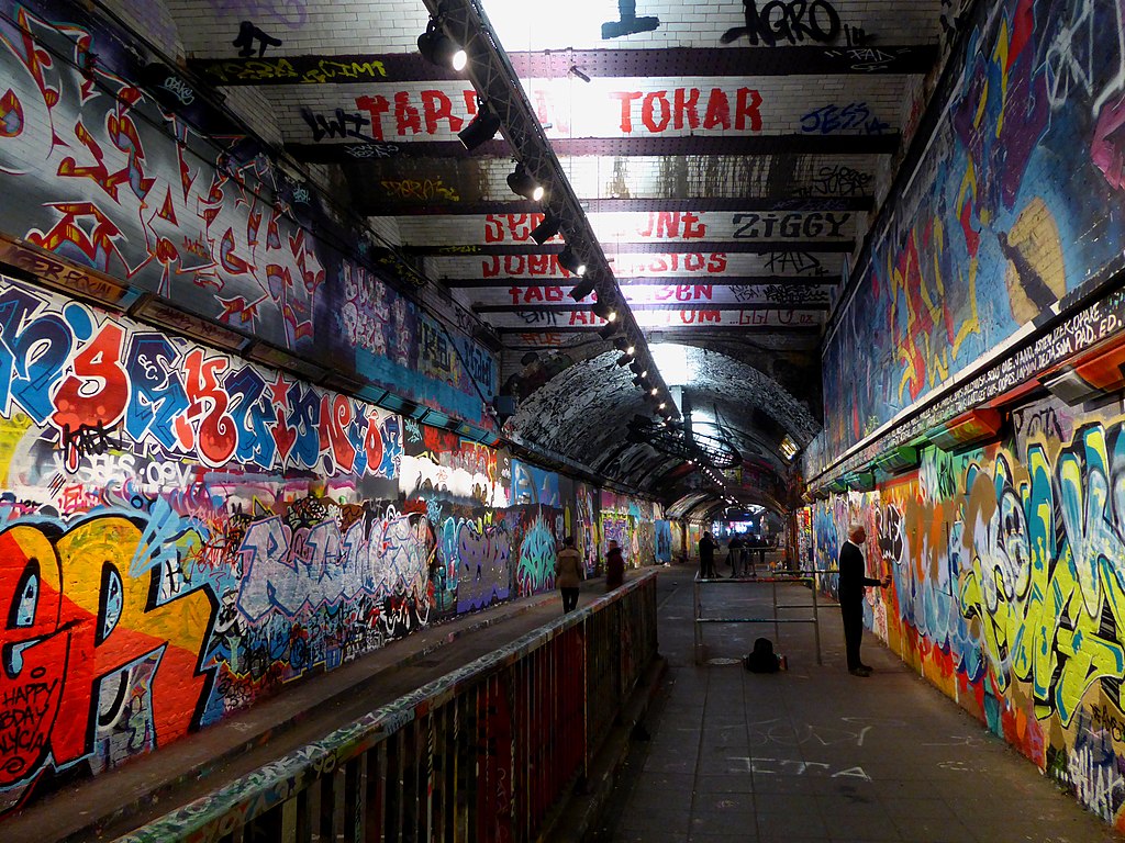 Street art : Graffiti tunnel sur Leake street dans le quartier de South Bank - Photo d'Ethan Doyle White