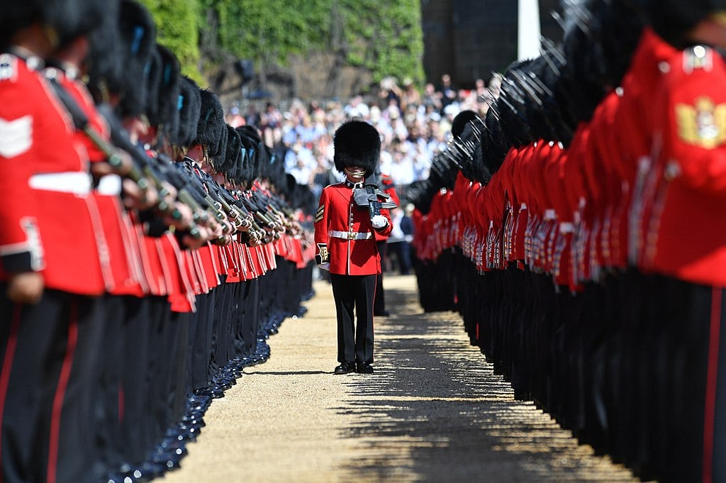 Défilé militaire dans le quartier de Westminster à Londres pour l'anniversaire de la reine - Photo de Rupert Frere