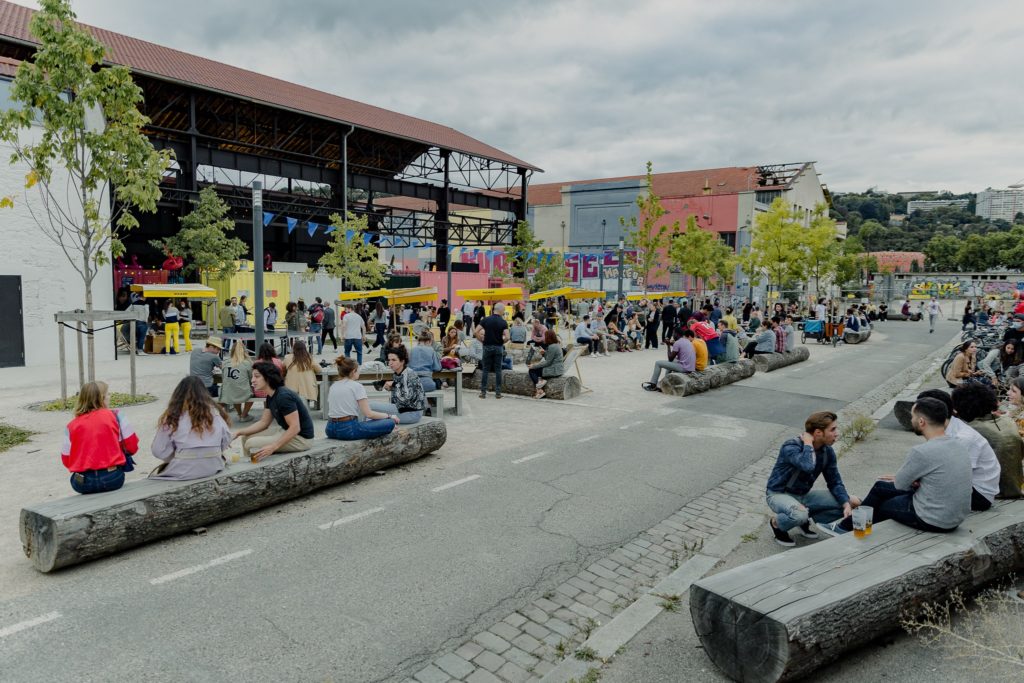 Fête des 1 an de Heat Lyon dans le quartier de Confluence - Photo de Juliette Valero