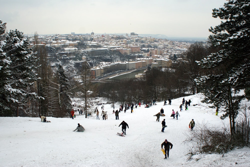 Brueghel sur la piste de la Sarra dans le jardin des hauteurs à Fourvière, Lyon.