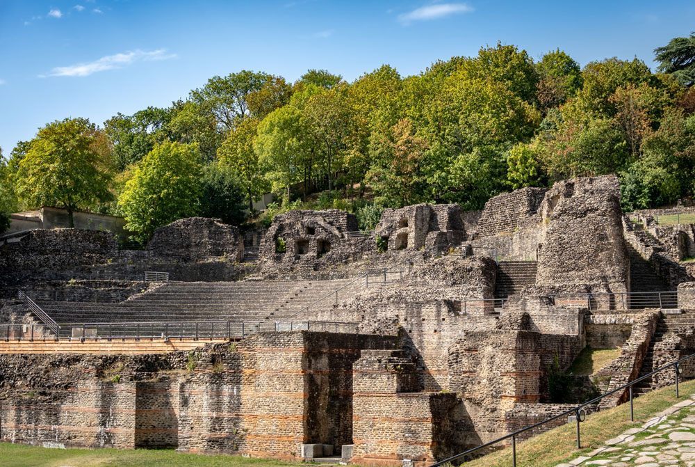 Vue sur l'Odeon du Théâtre Gallo-romain de Fourvière à Lyon - Photo de Mike Benna