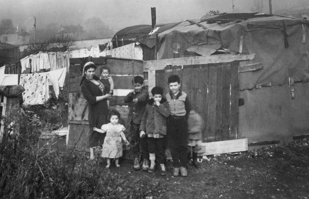 Bidonville dans le quartier de Guillotière à Lyon.