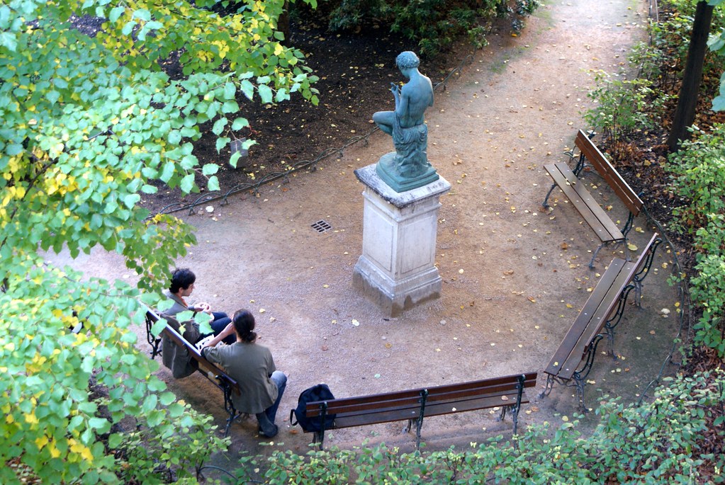 Dans le Jardin Saint Pierre des Terreaux à Lyon.