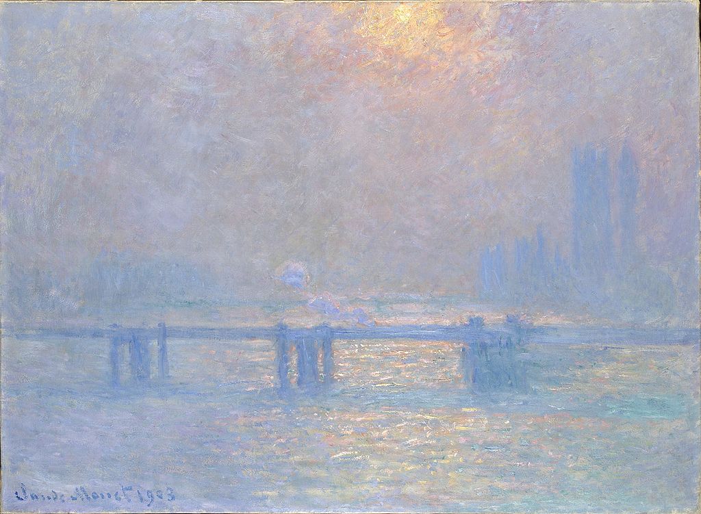 Tableau "La Tamise à Charring Cross" par Monet (1903) au Musée des Beaux Arts de Lyon.