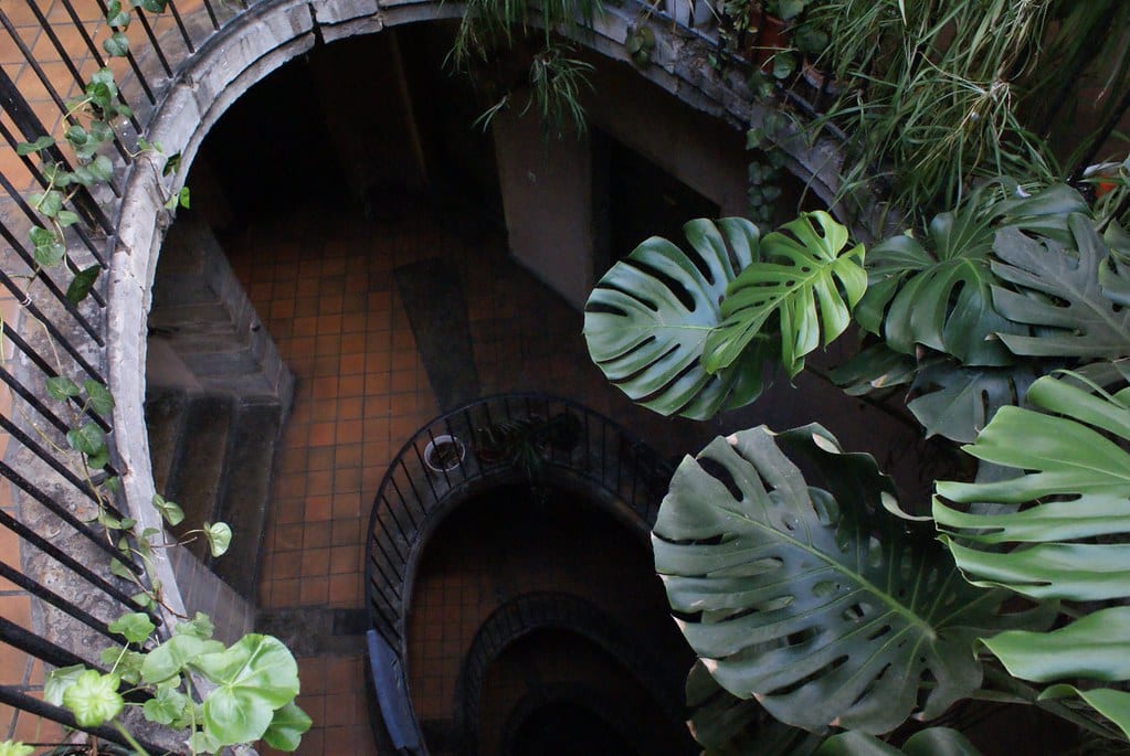 Cour intérieure du quartier de Saint Georges dans le vieux Lyon.