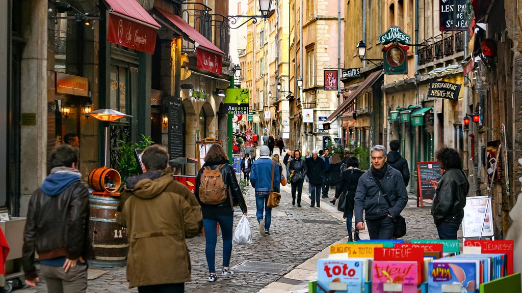 Dans la rue Saint Jean dans le centre historique de Lyon - Photo de Jorge Franganillo