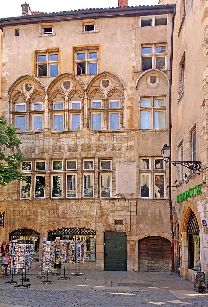 Maison Thomassin de la place du Change dans le quartier Saint Jean à Lyon - Photo de Dennis Jarvis