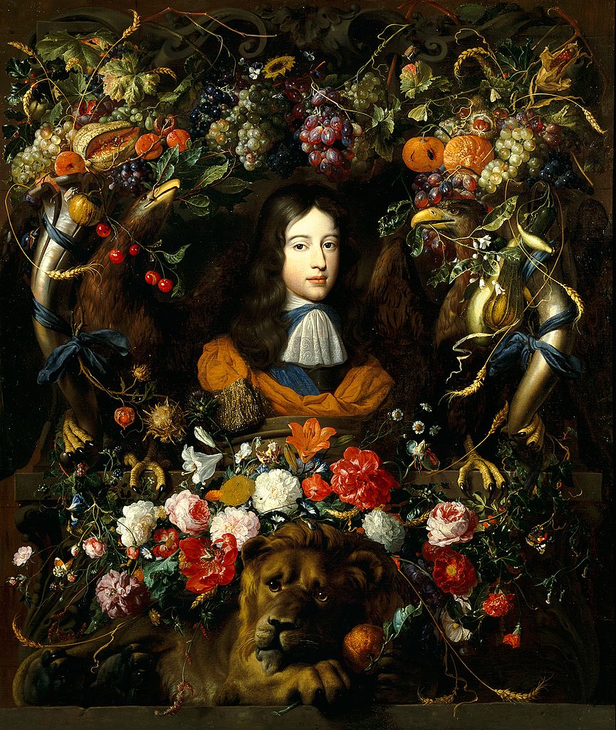 Portrait de Guillaume III d'Orange par Heem Jan Davidsz au Musée des Beaux Arts de Lyon.