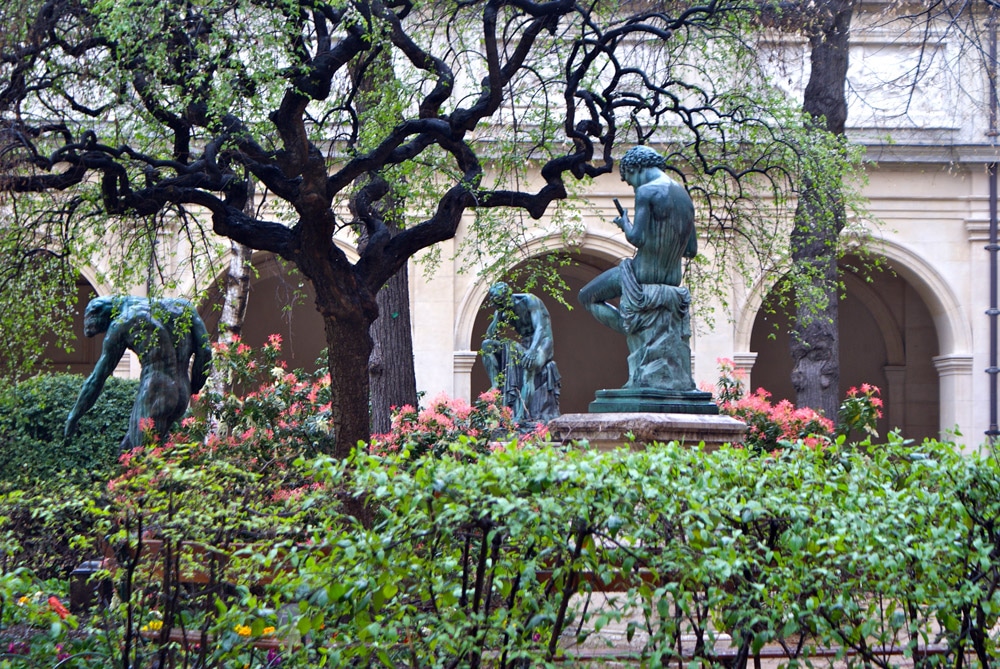 Jardin du Musée des Beaux-Arts de Lyon dans le quartier des Terreaux.