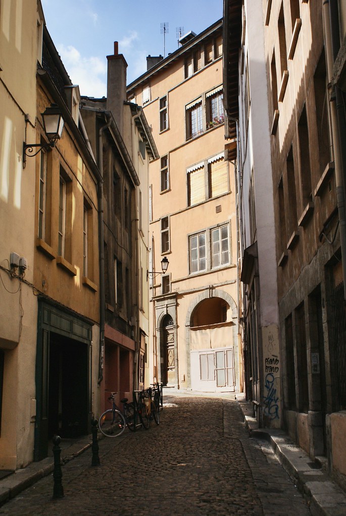 Rue près de Saint Paul dans le Vieux Lyon.