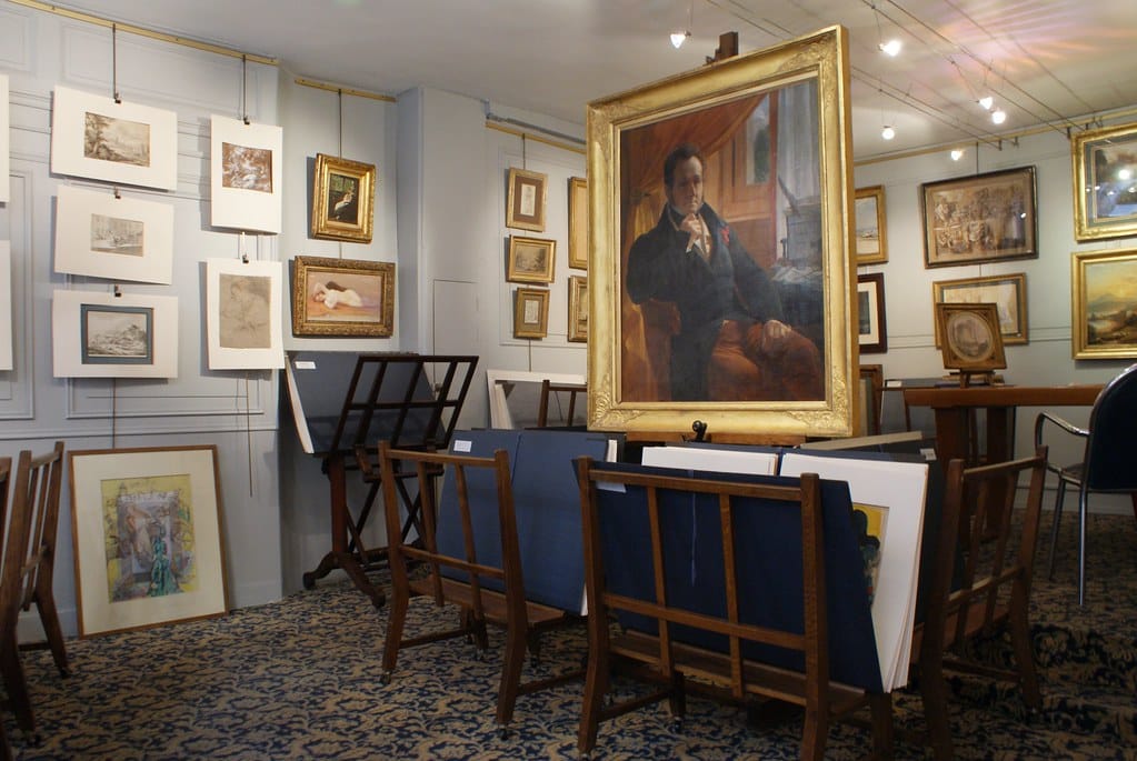 Galerie d’art dans le quartier Saint Jean à Lyon.