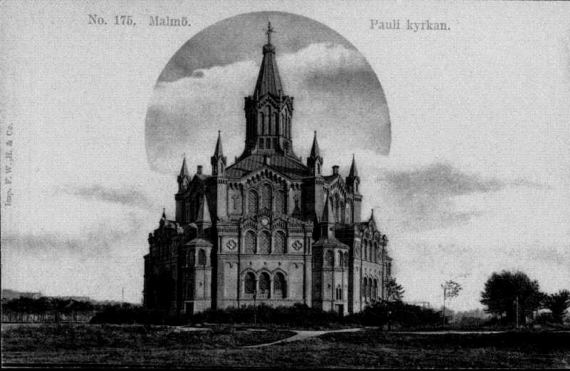 Eglise Sankt Pauli, plus ancien édifice religieux de Malmo en Suède.