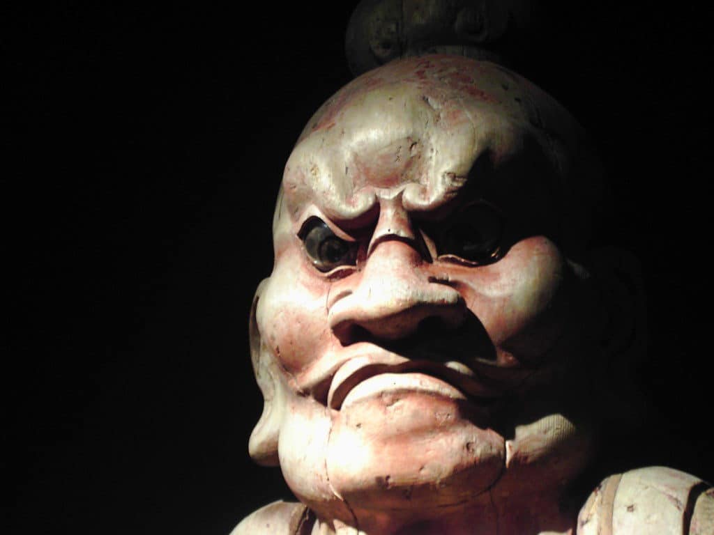 Musée oriental de Turin : Kongo Rikishi Il, gardin du temple - Photo de G... Who