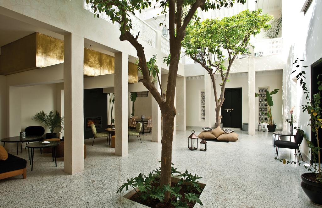 Dans le patio du Riad Numa à Marrakech.