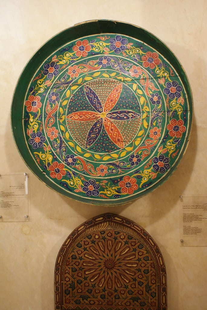 Plateau de mariage dans le Musée Nejjarine à Fès.