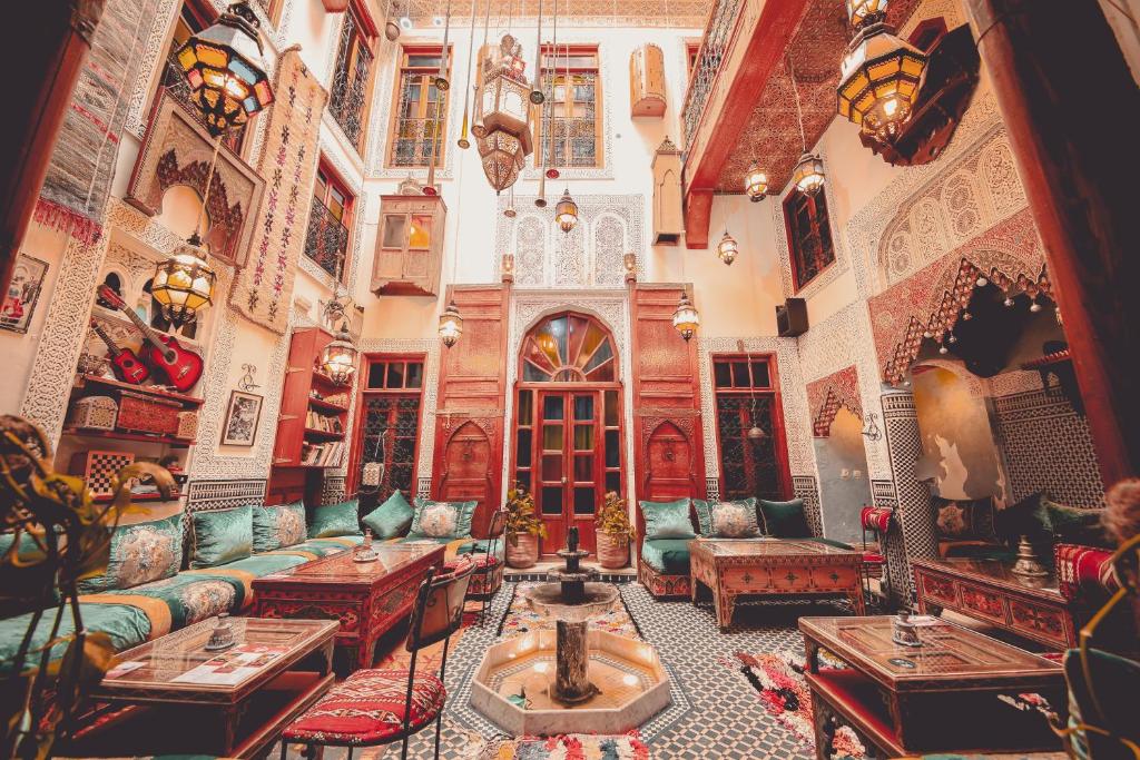 Dans l'auberge Riad Verus à Fès.