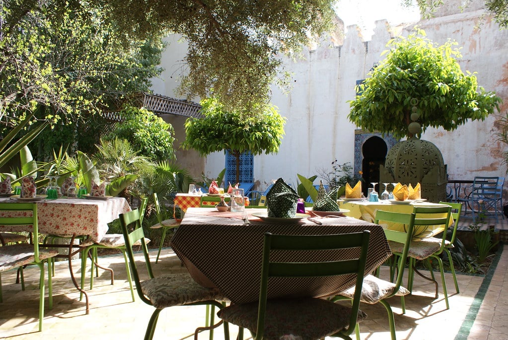 Fez Café dans le Jardin de Biehn à Fès.