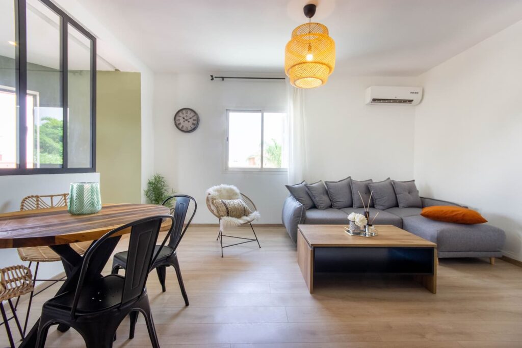 Airbnb à Marrakech dans le quartier chic de l'Hivernage.