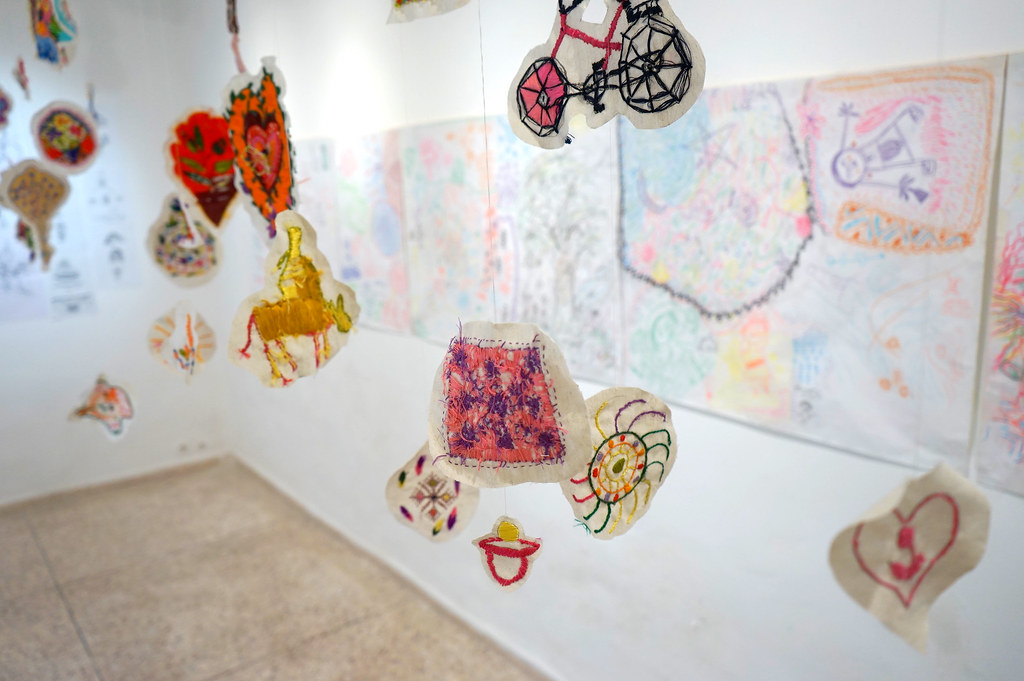 Installation dans la Gallery 18 dans la Médina à Marrakech.