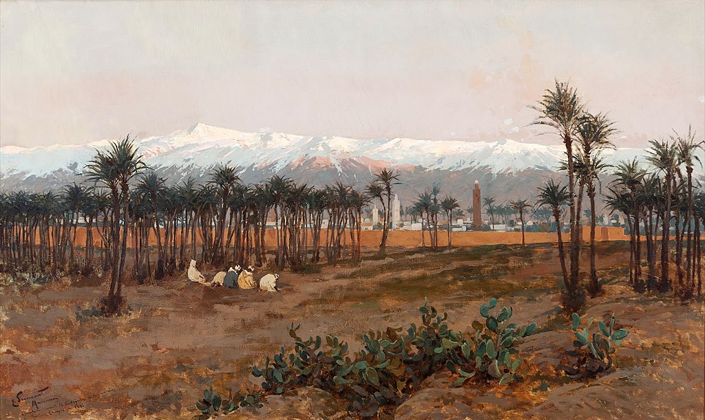 Palmeraie de Marrakech (1894), par Enrique Simonet