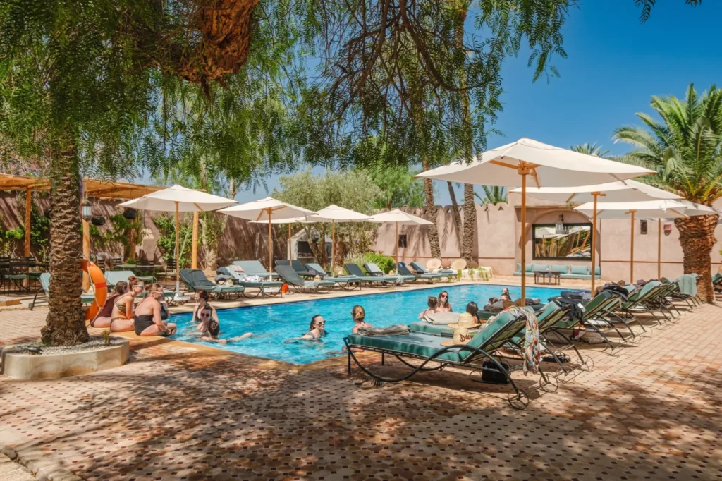 Piscine de la Villa Dar 55 à Marrakech.