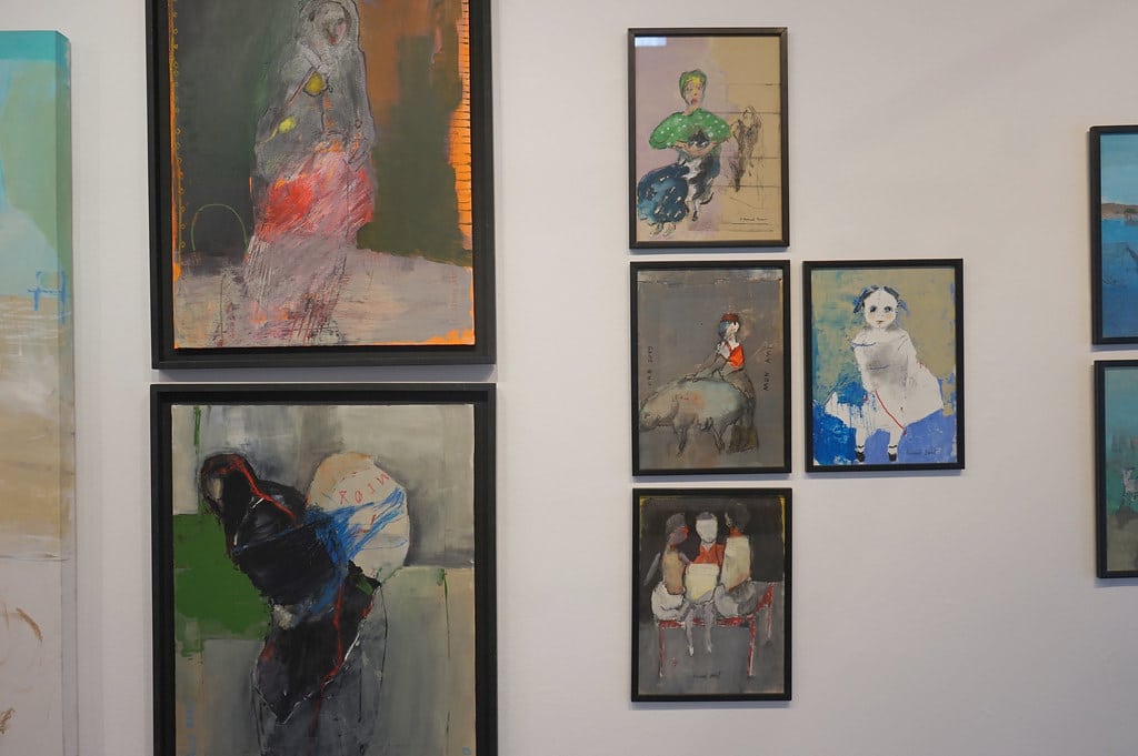Dans la galerie Delacroix à Tanger.
