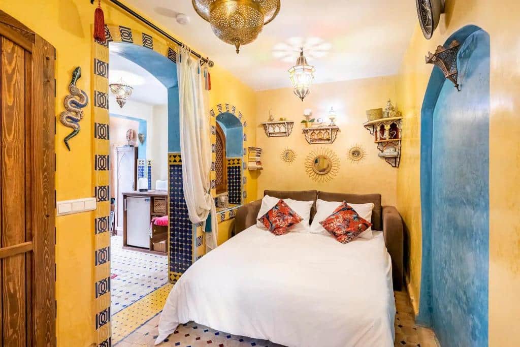 Location de Tiny House Dar Sandra Moroccan Tiny House dans le quartier de la Kasbah à Tanger.
