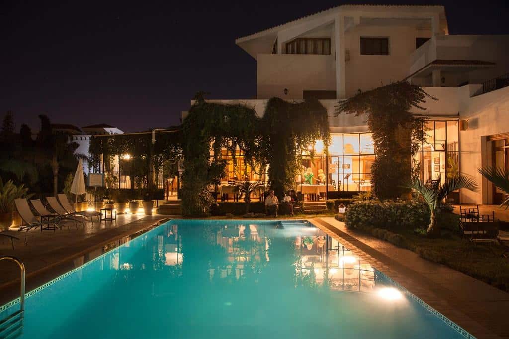 Piscine de l'hotel Dar Tanja à Tanger.