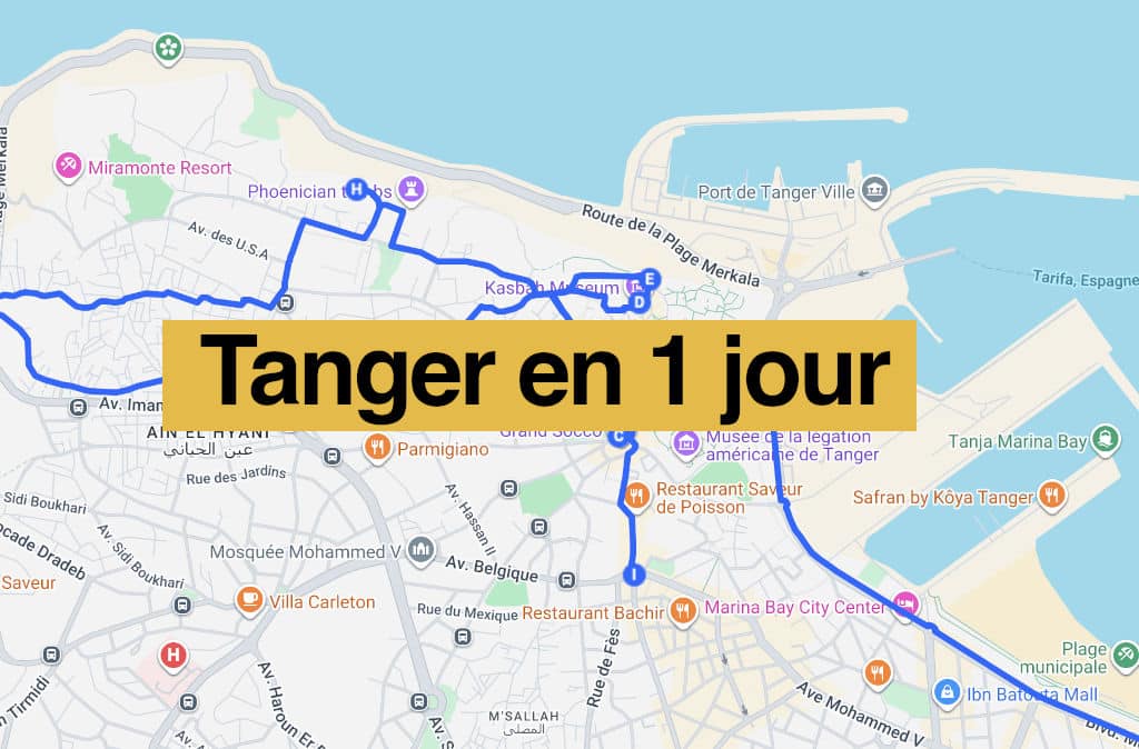 Lire la suite à propos de l’article Tanger en 1 jour : Itinéraire pour 24h sur place